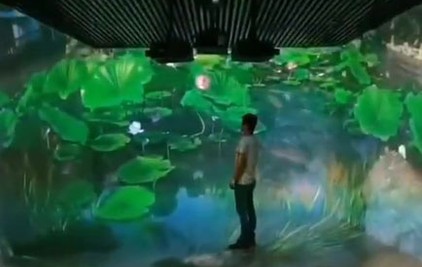 四折幕沉浸式投影互動(dòng)空間